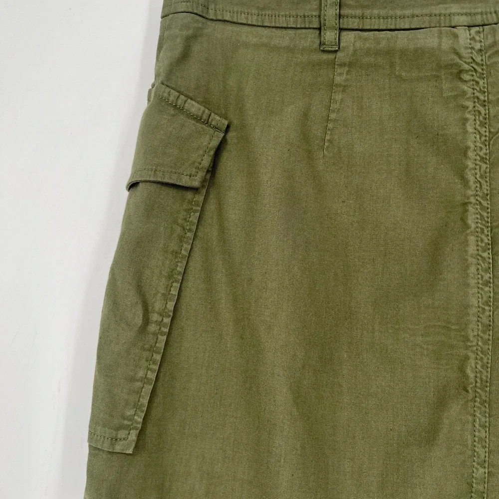 Maeve Cargo Mini Skirt Womens M Green Utility‎ Y2K Anthropologie